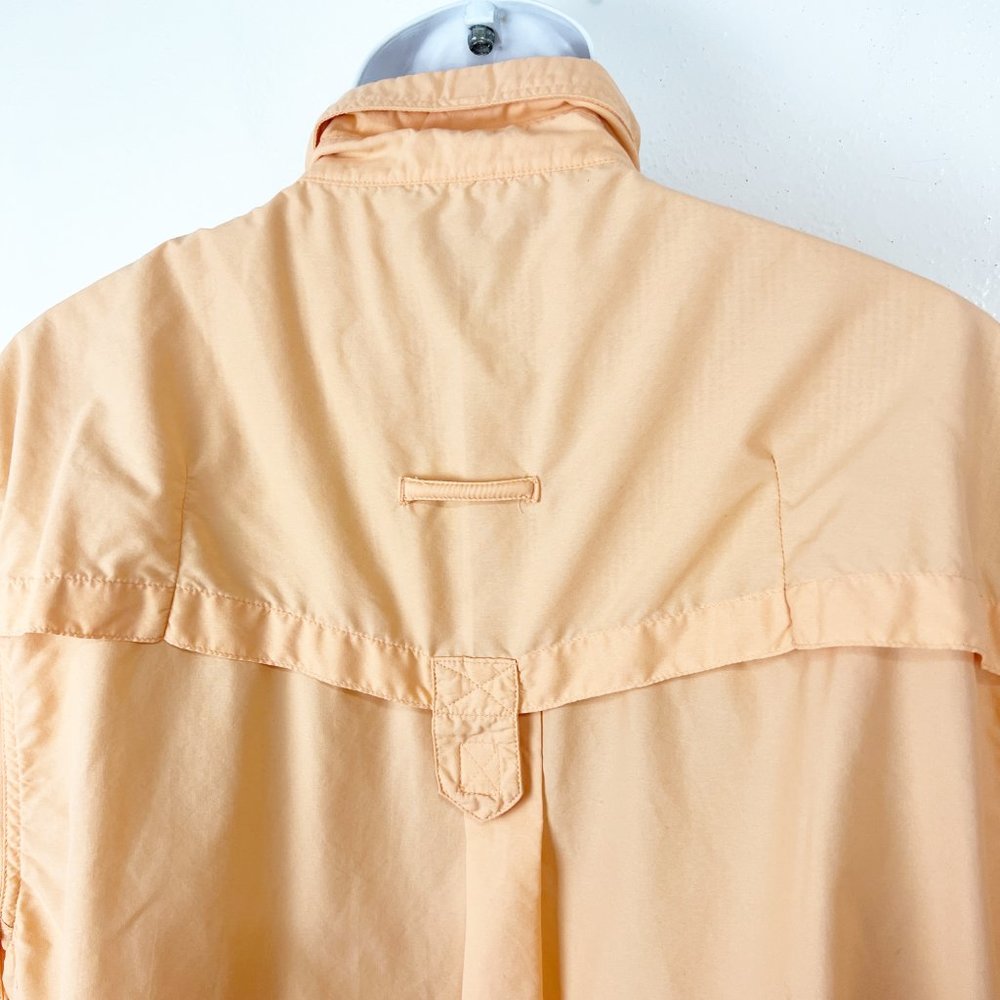 EXOFFICIO Orange Short Sleeve Nylon Vented Button Down Shirt Outdoor EXTRA LARGE - Picture 10 of 10